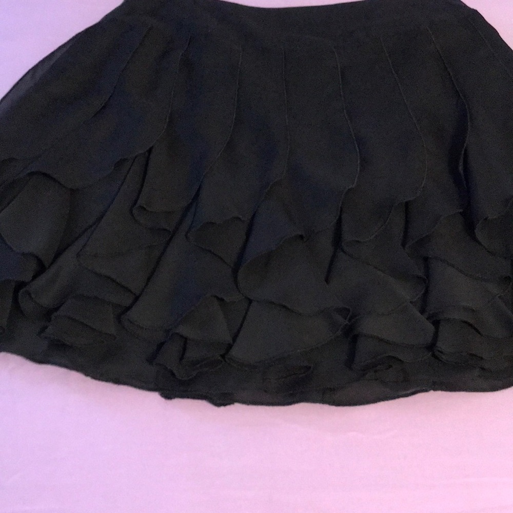 Black Rose Petal Skirt